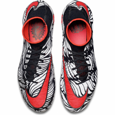 NIKE JR HYPERVENOM PHANTOM 2 NEYMAR JR FG KOPAČKY DĚTSKÉ - Černá, Bílá č.3