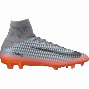 NIKE MERCURIAL VELOCE III DF CR7 FG KOPAČKY PÁNSKÉ - Šedá, Oranžová č.1