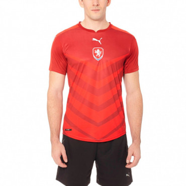 PUMA ČESKÁ REPUBLIKA ORIGINÁL DRES FOTBAL PÁNSKÝ - Červená č.3