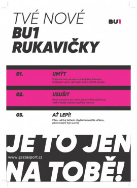 BU1 FIT PINK NC BRANKÁŘSKÉ RUKAVICE - Růžová, Bílá č.3