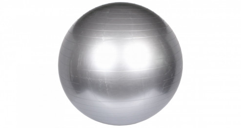 YOGA BALL GYMNASTICKÝ MÍČ - ŠEDÁ 75 CM č.1