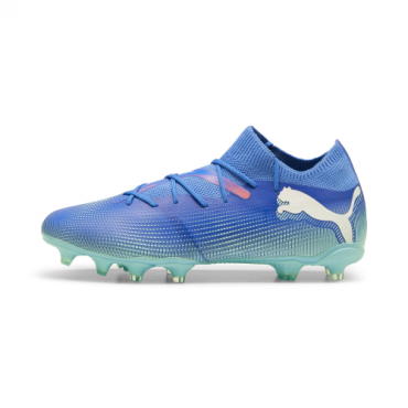 PUMA FUTURE 7 PRO FG/AG JR KOPAČKY DĚTSKÉ - Modrá, Zelená č.2